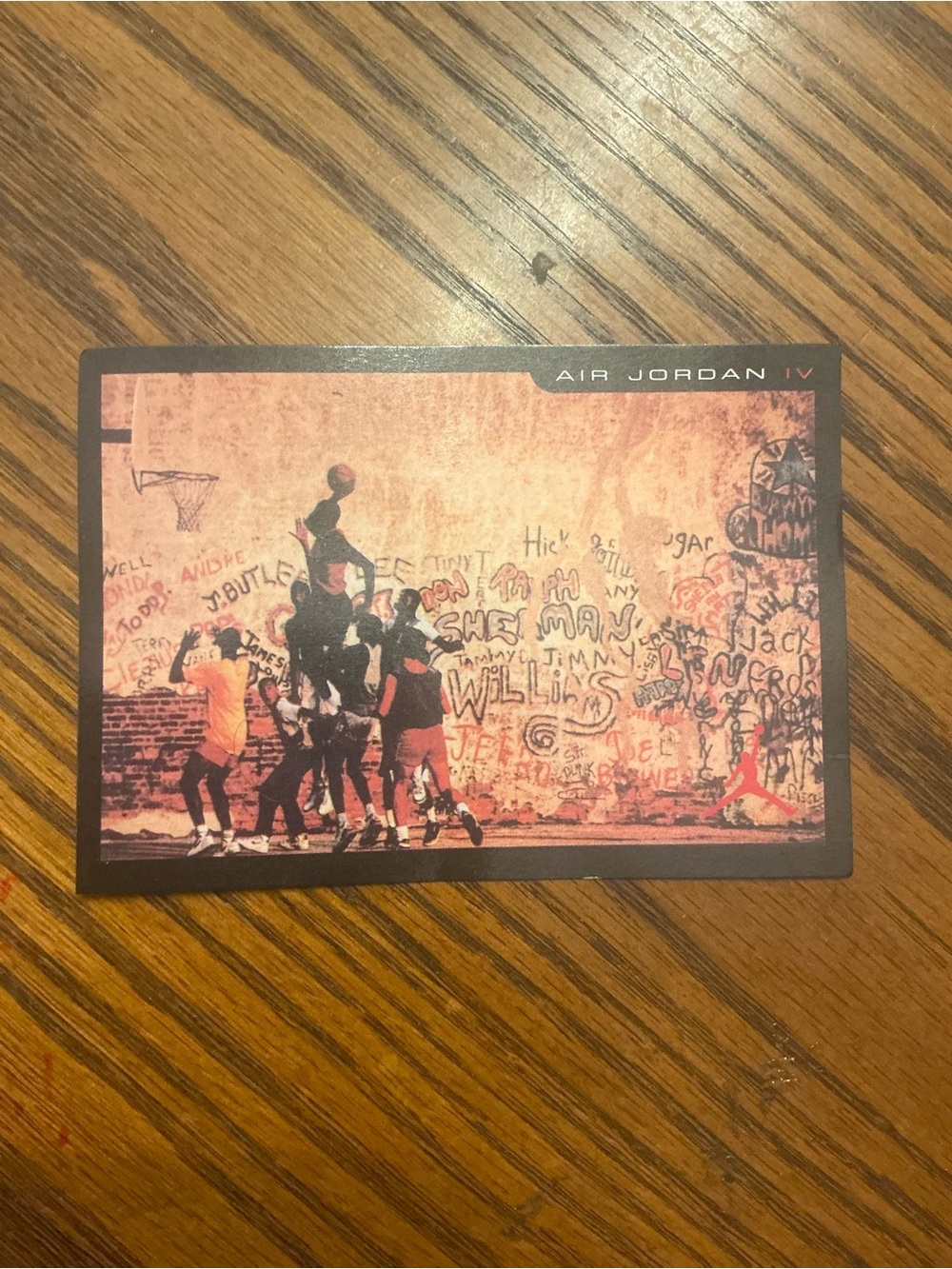 Nike Air Jordan IV Playground Shoe Box Insert Michael Jordan #4 Rare